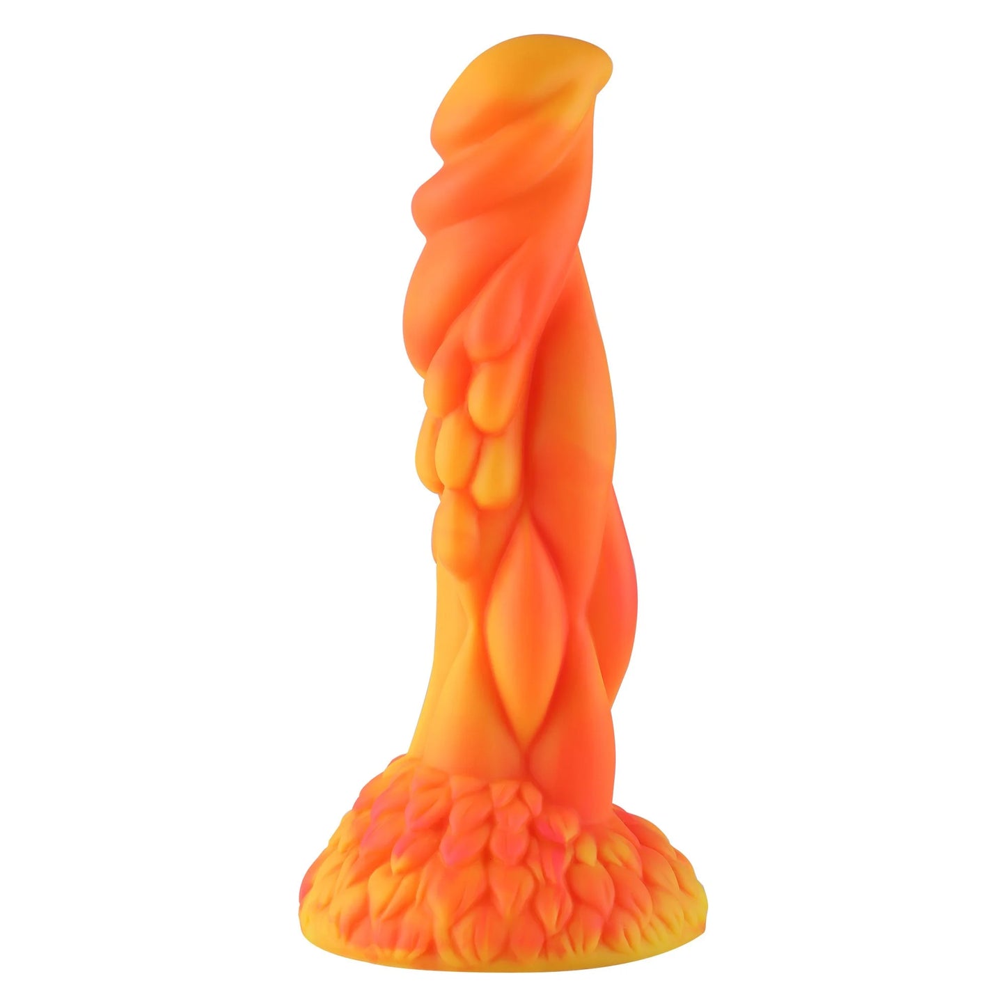 Wildolo Fantasy Suction Cup Dildo Orange 21 cm - Vibrating Realistic Orange Dildo for Hands-Free.
