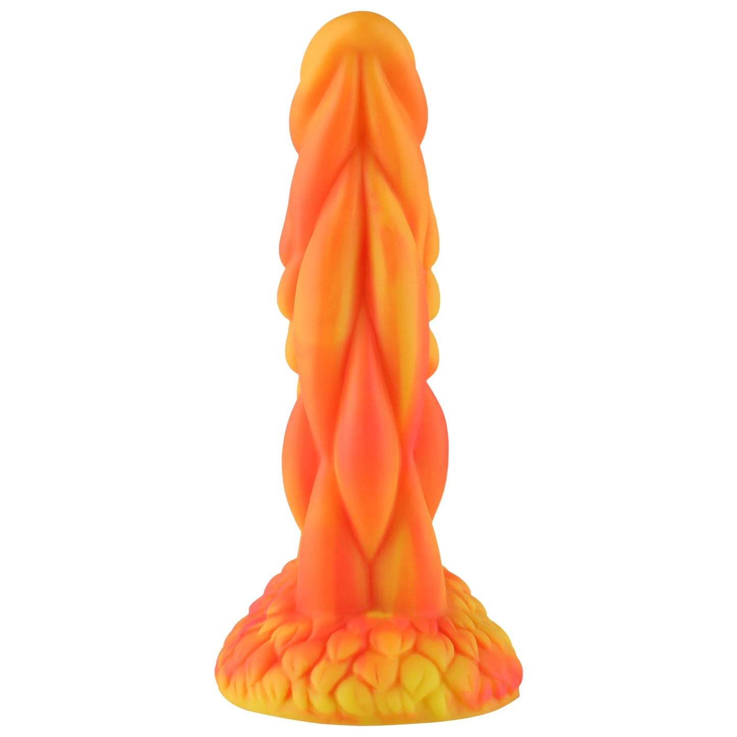 Wildolo Fantasy Suction Cup Dildo Orange 21 cm - Vibrating Realistic Orange Dildo for Hands-Free.
