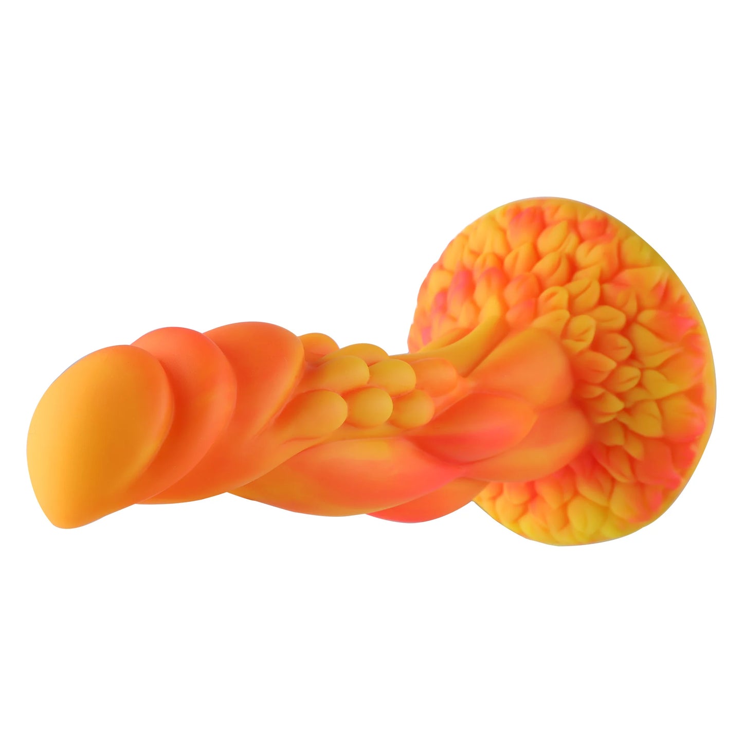 Wildolo Fantasy Suction Cup Dildo Orange 21 cm - Vibrating Realistic Orange Dildo for Hands-Free.