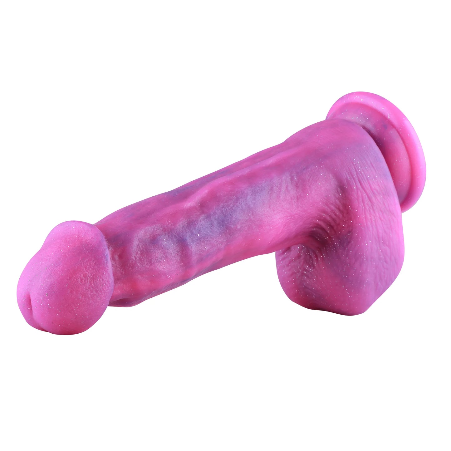 Wildolo 25 cm Vibrating Purple Dildo With Suction Cup - Remote Control - 10 Vibration Modes -.
