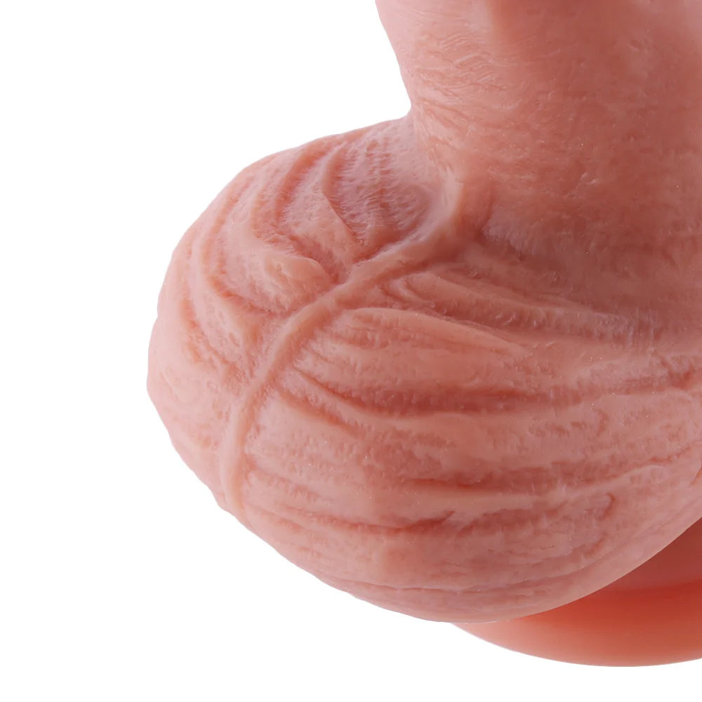 Silicone Dildo 17CM Rabbit and Quick Air Connector