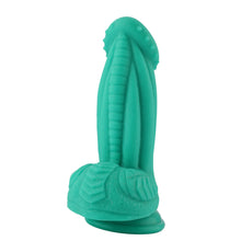 Fairy Fantasy Silicone Suction Cup Dildo Green 20 cm - Realistic Design, Hands-Free Use, Premium.