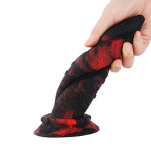 Fantasy Monster Dildo With Suction Cup 21 cm Braid Snake - Realistic Silicone Toy for Intense.