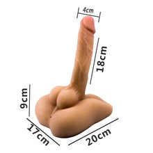 Taboo Toys Realistic Mega Dildo with Anus and Suction Cup - 18 cm for Ultimate Hands-Free.